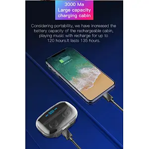 Logo branded fashion earbuds TWS Wireless Earbuds Headphones With Charging Power Bank For iPhone Android
