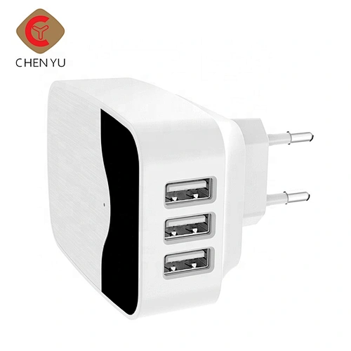 US/EU/UK Standard 3.4A  USB wall charger for mobile phone