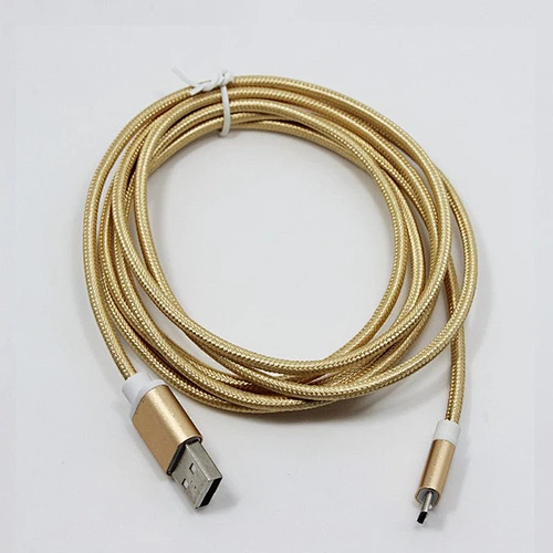 china wholesale fabric nylon braided micro fast usb charger mobile data cable