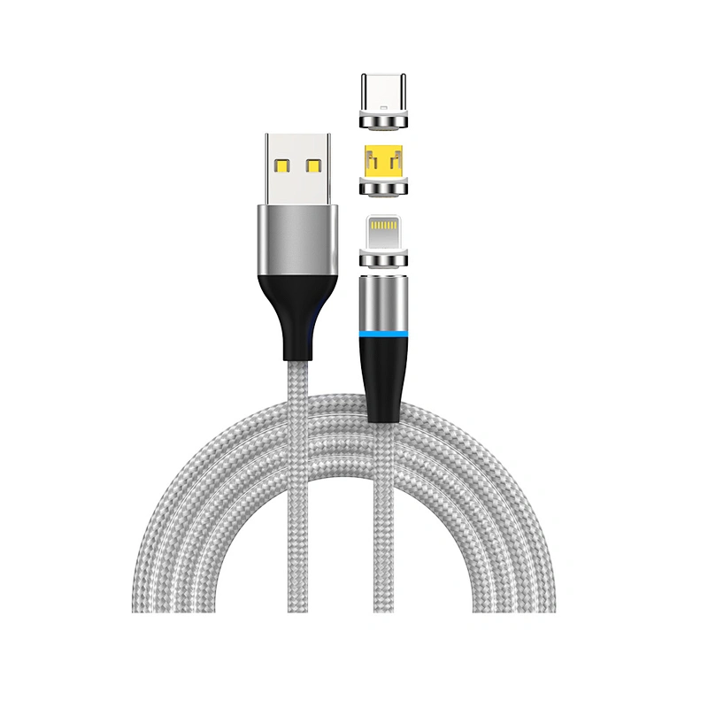 New Private Charging Cable  3 core magnetic Cable for IOS  Micro Type C