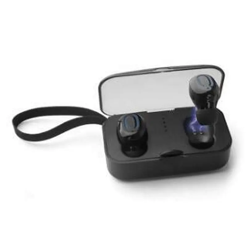 Custom printed wireless headphone TWS 5.0 earbud mini waterproof blue tooth sports earphone