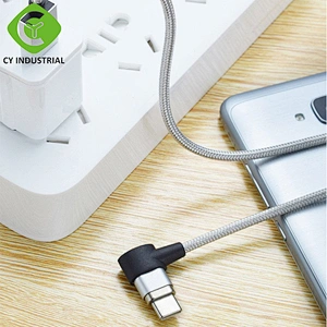 Newest product L-type 90 degrees multi universal 3-in-1 type c charging magnetic usb data cable
