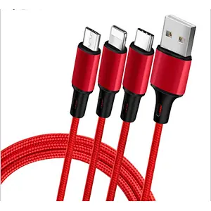New arrival universal 1.2M multi in 1 charger data usb cable fast charger cable