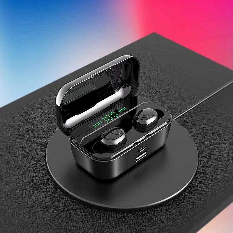 2019 latest super power 2200mAh TWS wireless earbuds portable mini sports earphone headphone earpones with charging case