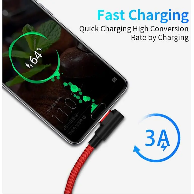 New 2019 Nylon Braided 2.1A Fast Charging 1m 2m 3m USB 2.0 to 3.1 Type C Cable for Xiaomi Macbook