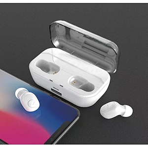 2019 latest super power 2200mAh TWS wireless earbuds portable mini sports earphone headphone earpones with charging case