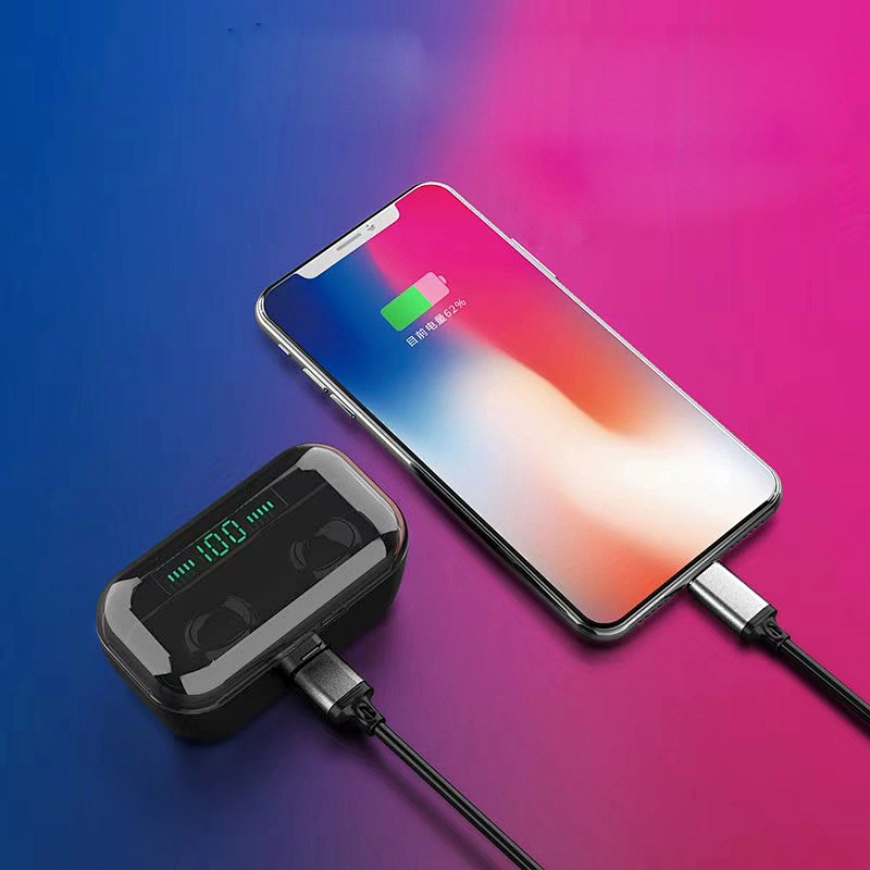 2019 latest super power 2200mAh TWS wireless earbuds portable mini sports earphone headphone earpones with charging case