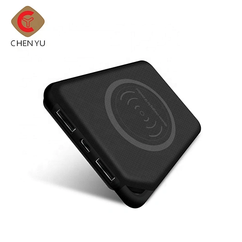 Factory price 8000mah 2 in 1 wireless charging power bank for phone