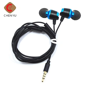 High performance ear wired stereo headphone wired earbuds earphones with mic volume control