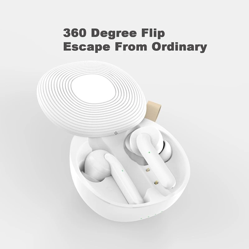 Unique Rotate design portable wireless ear buds earphones in ear headset