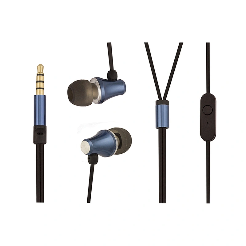 Universal Soft TPE Cool Design Shining Metal Earphones for huawei oppo htc