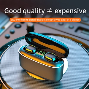 New Big battery capacity wireless Touch control TWS Earbuds air ear dots pods earphones with power charger