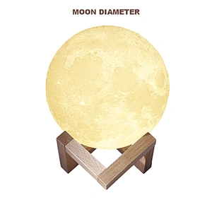 2020 New Products LED lamp moon wireless remote control speaker portable wireless night light moon speaker