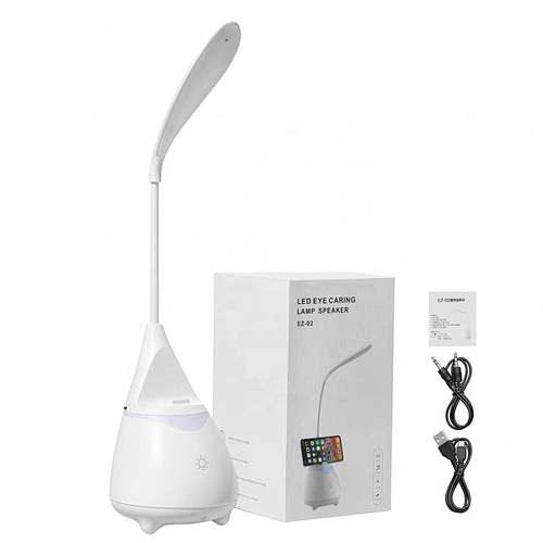 2020 New Home Office gadgets Portable Eye Caring Table Touch Lamp Flexible With Wireless Bluetooths Speaker