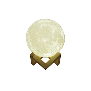 2020 New Products LED lamp moon wireless remote control speaker portable wireless night light moon speaker