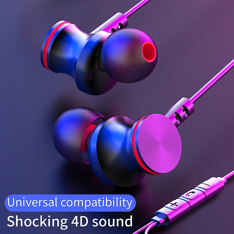 Sport Stereo wired headphone Super Bass Headphone With Mic Volume control