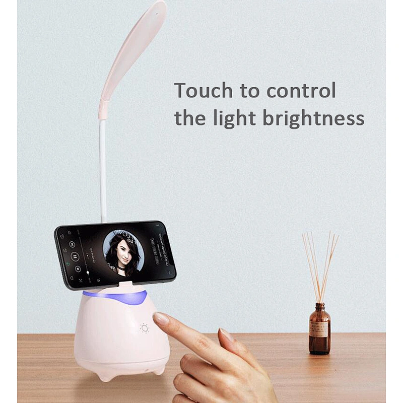 2020 New Home Office gadgets Portable Eye Caring Table Touch Lamp Flexible With Wireless Bluetooths Speaker