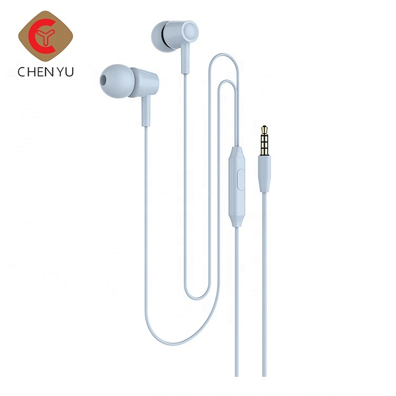 Wholesale 3.5mm stereo earbuds in ear wired earphones with mic for iPhone Android