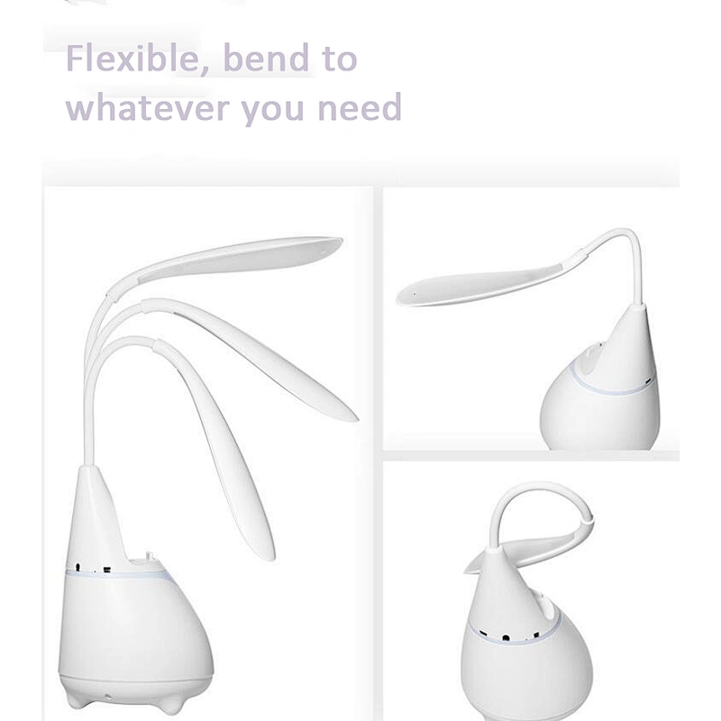2020 New Home Office gadgets Portable Eye Caring Table Touch Lamp Flexible With Wireless Bluetooths Speaker