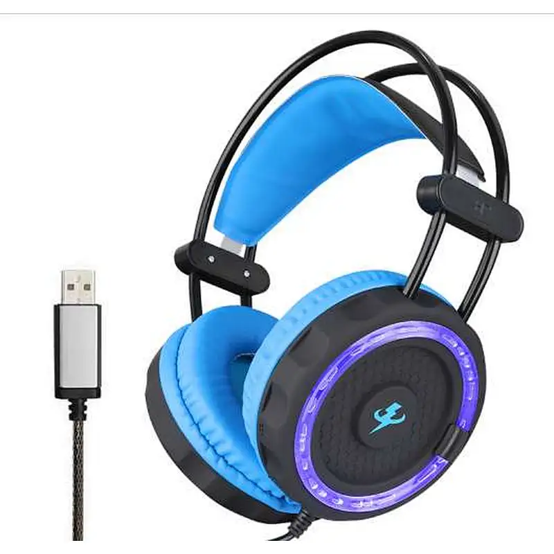 High Performance 7.1 Channel Surround Sound Stereo USB Headphones LED Gaming Headset with Microphone for PS4/Xbox one/PC/Mobile