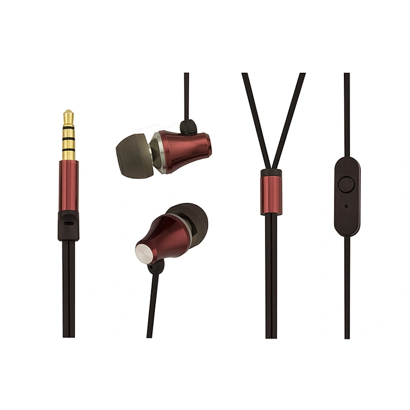 Universal Soft TPE Cool Design Shining Metal Earphones for huawei oppo htc