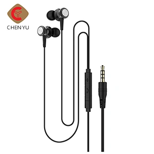 Luxury Metal High quality big sound with Mic china online auction fancy earphones wired headphone