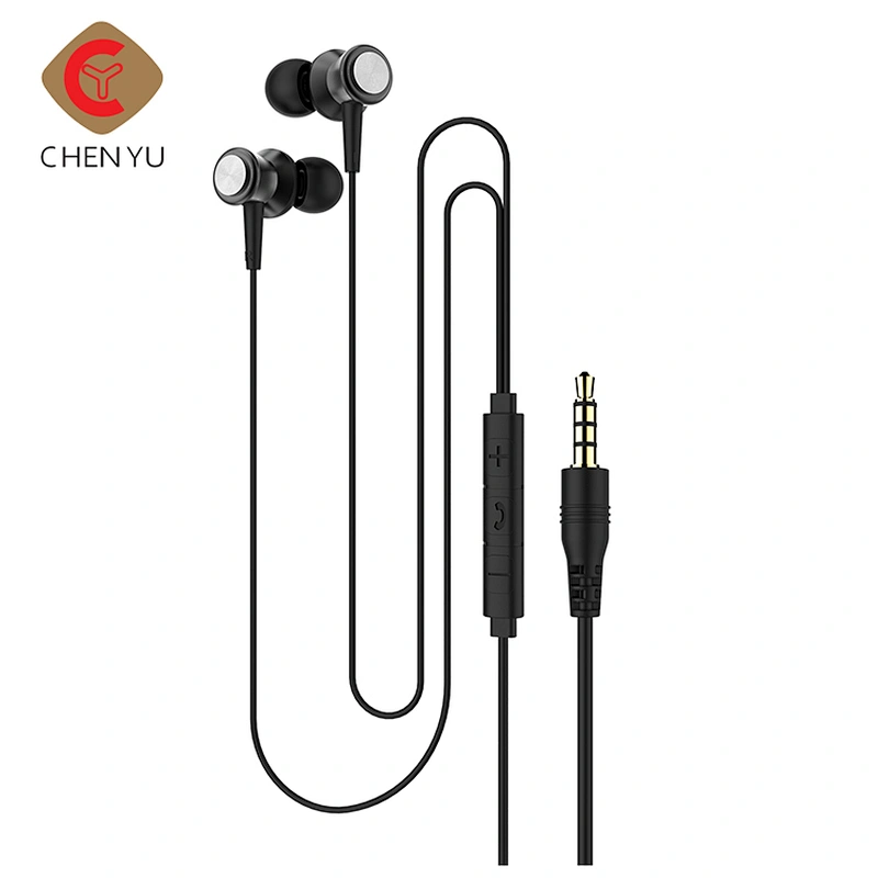 Luxury Metal High quality big sound with Mic china online auction fancy earphones wired headphone
