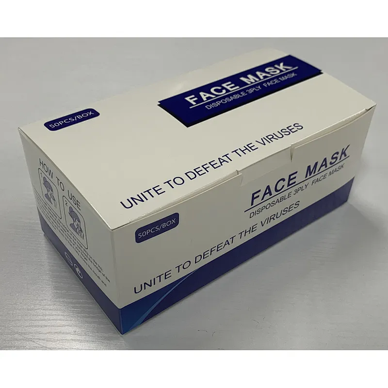 Certified Factory Supply 3 ply Face Mask Disposable Mask Large Stocks Face Masks with Fast Delivery time