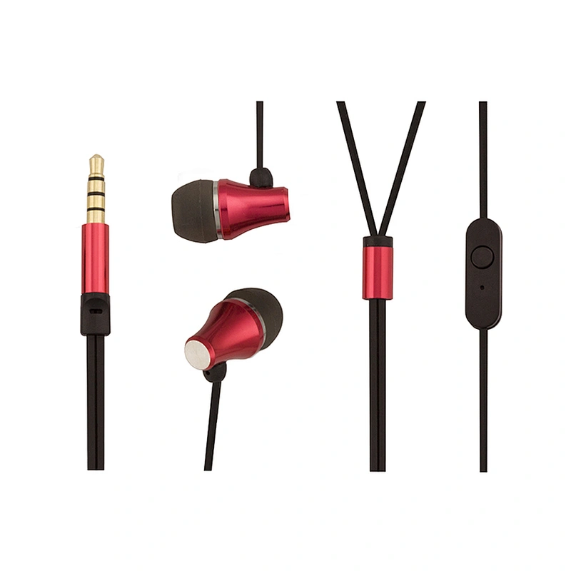 Universal Soft TPE Cool Design Shining Metal Earphones for huawei oppo htc