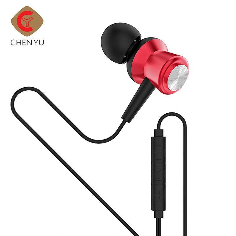 Luxury Metal High quality big sound with Mic china online auction fancy earphones wired headphone