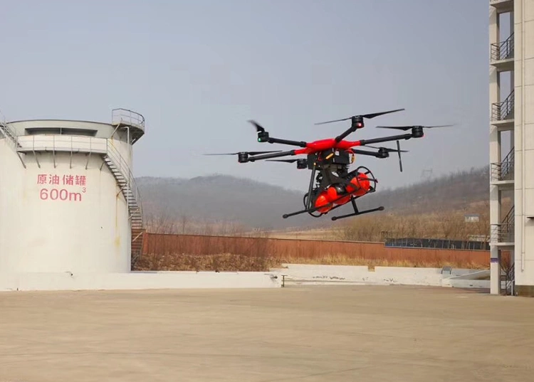 fixed wing mapping drone in extingwisher