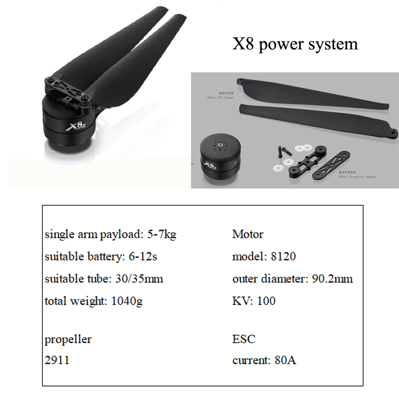X8 Drone power system