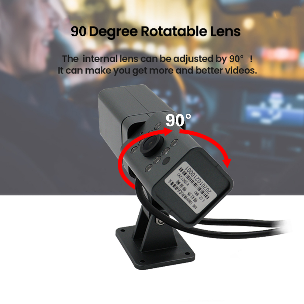 front view camera with 90 degree rotation