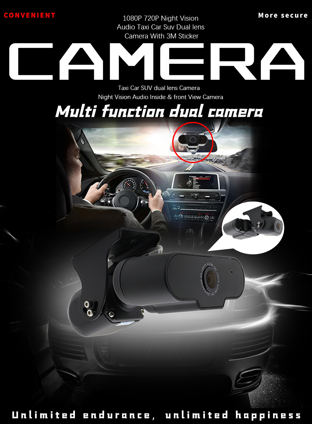 car camera for dual lens