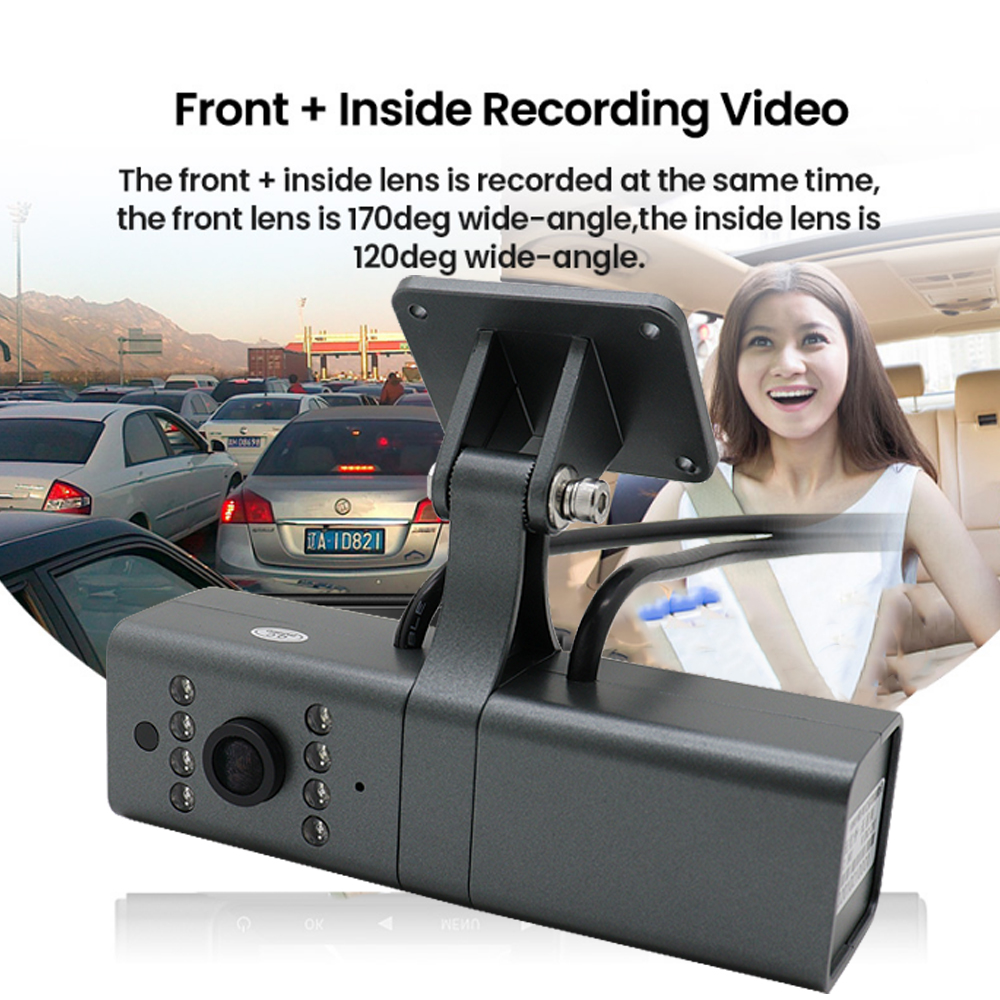 front view camera for inside recording