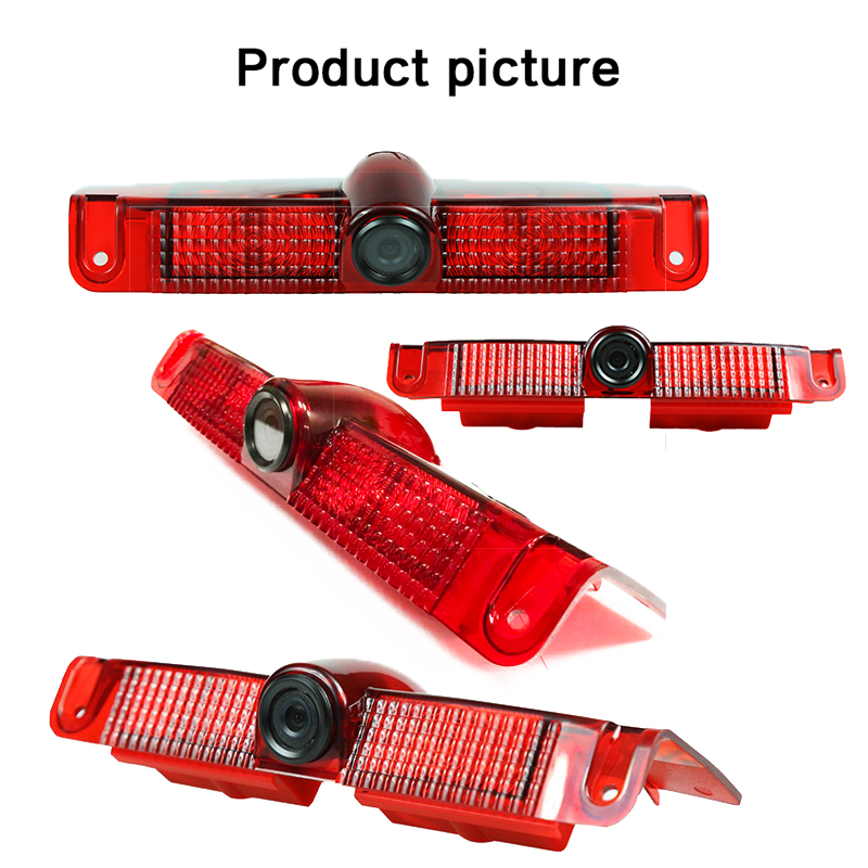 brake light backup cameras and monitor system for cargo vans