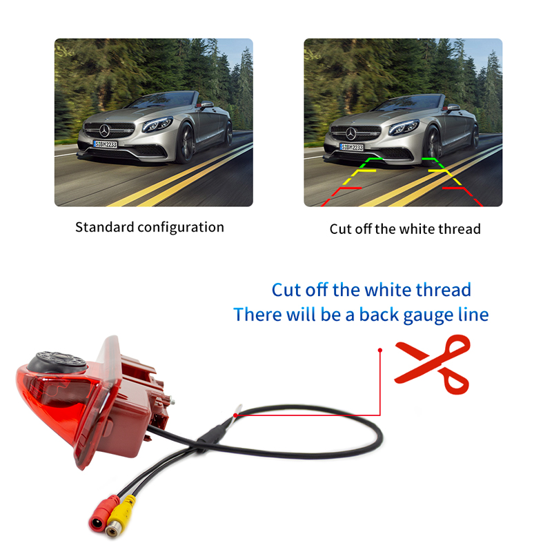 2019 ford transit third brake light assembly with camera