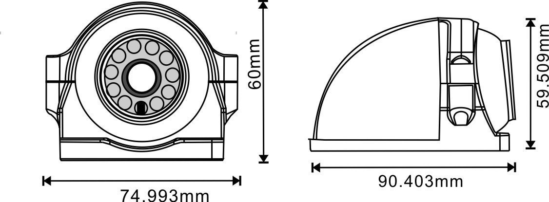 side view camera for truck