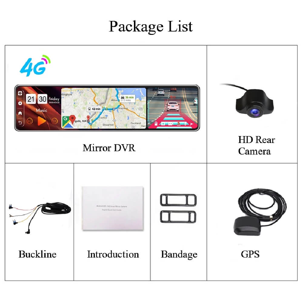 reversing mirror car gps mirror dvr