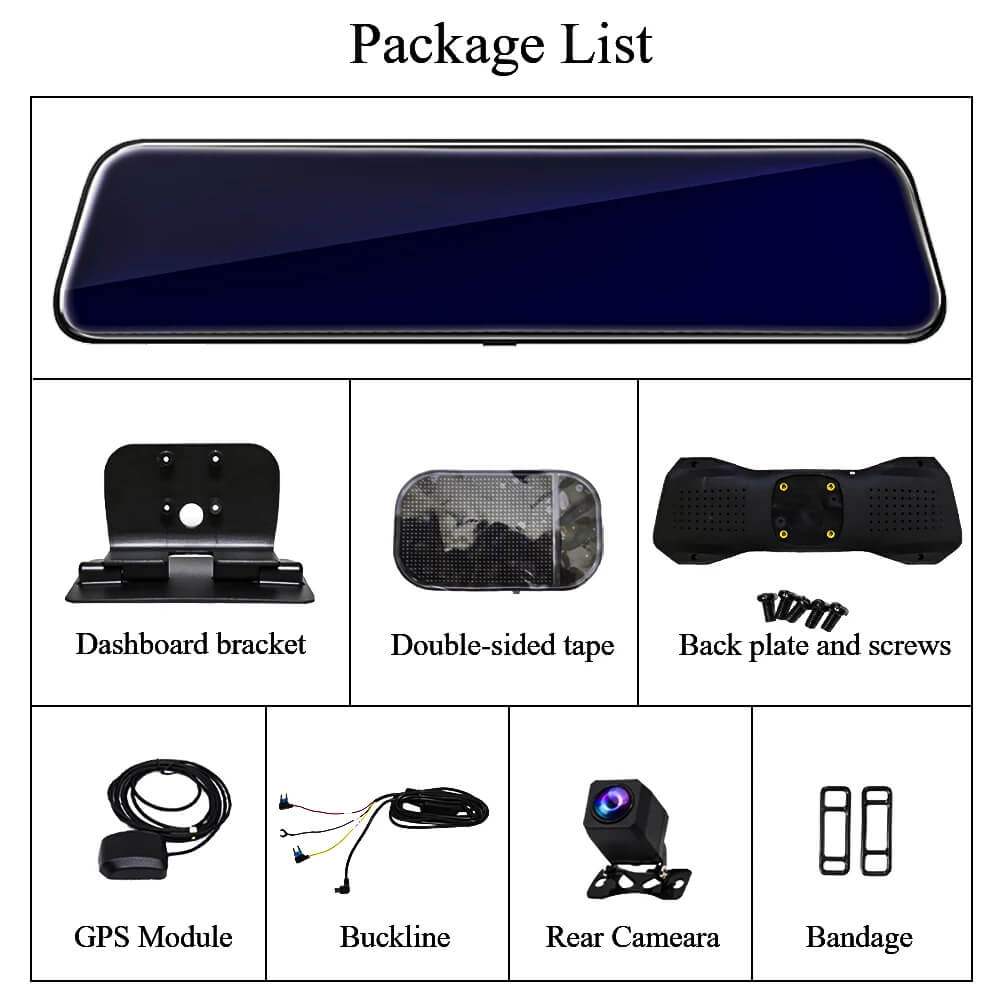 rear view mirror dash camera