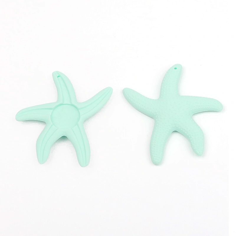2018 Hot Customized Soft And Non-toxic Silicone Starfish Baby Teeth Toy