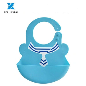 2018 Baby Favourite And Food Grade Cute Silicone Baby Bib
