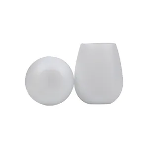 2018  Safety Silicone Wine Glass Unbreakable Stemless Outdoor Rubber Wine Cup