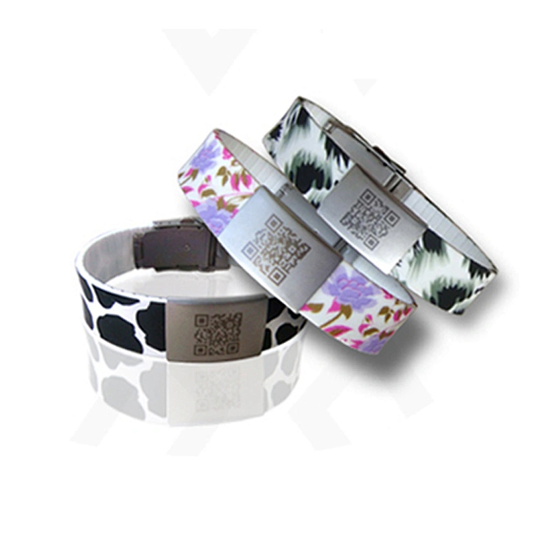 Promotional Fashion Eco-Friendly Custom Design Silicone Id Bracelet