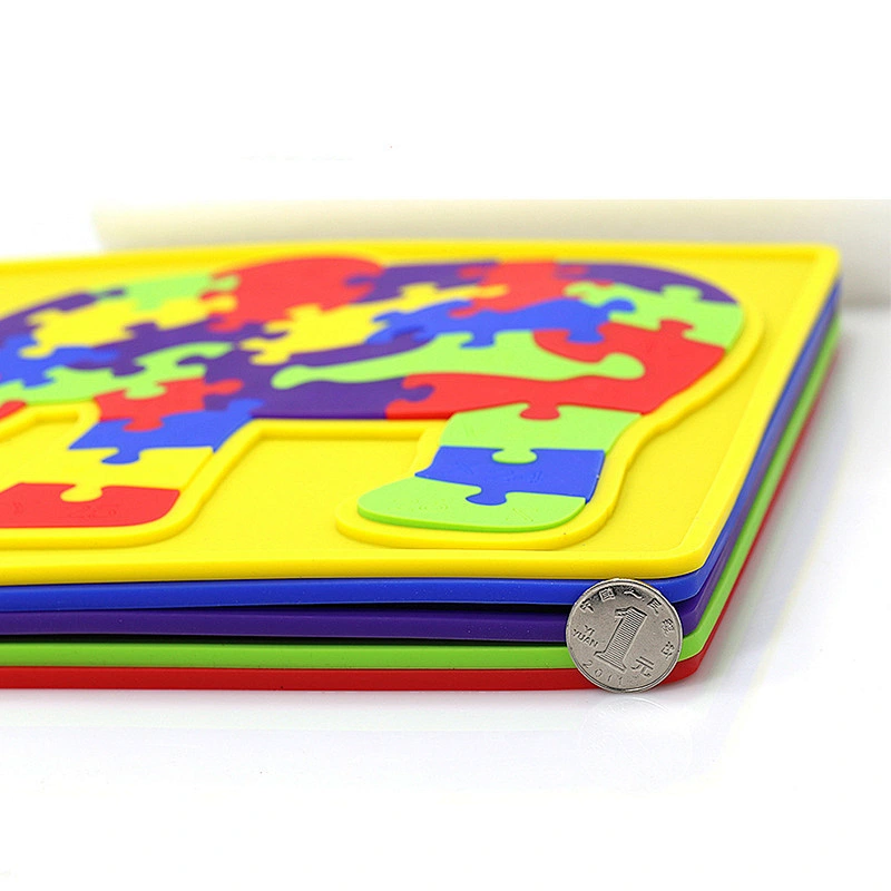 Novel Fashion Intelligent Silicone Elephant Giraffe Puzzle Jigsaw