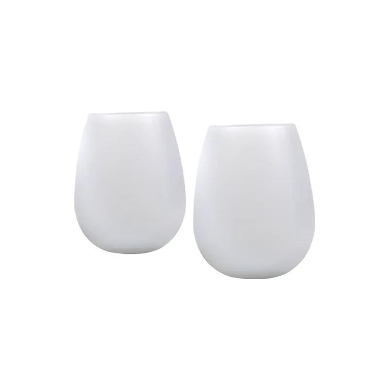 2018  Safety Silicone Wine Glass Unbreakable Stemless Outdoor Rubber Wine Cup