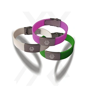 Promotional Fashion Eco-Friendly Custom Design Silicone Id Bracelet