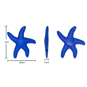 2018 Hot Customized Soft And Non-toxic Silicone Starfish Baby Teeth Toy