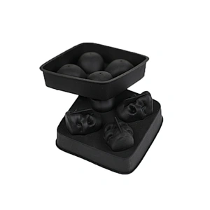Wholesale Fashion Ice Tools Skullcandy Shape Food Grade Silicone Ice Cube Tray Mold
