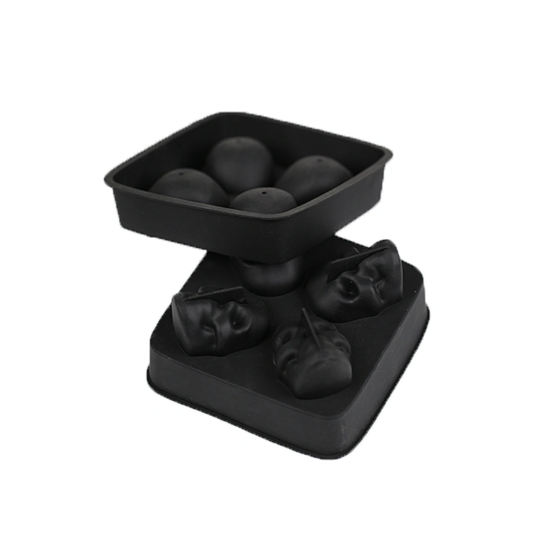 Wholesale Fashion Ice Tools Skullcandy Shape Food Grade Silicone Ice Cube Tray Mold
